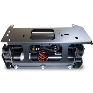 Jeep Wrangler JLU Onboard Air System - Kleinn Air Horns - Heavy Duty 150 PSI w/ Skid Plate, Tire Inflator & Gauge - `18-`22